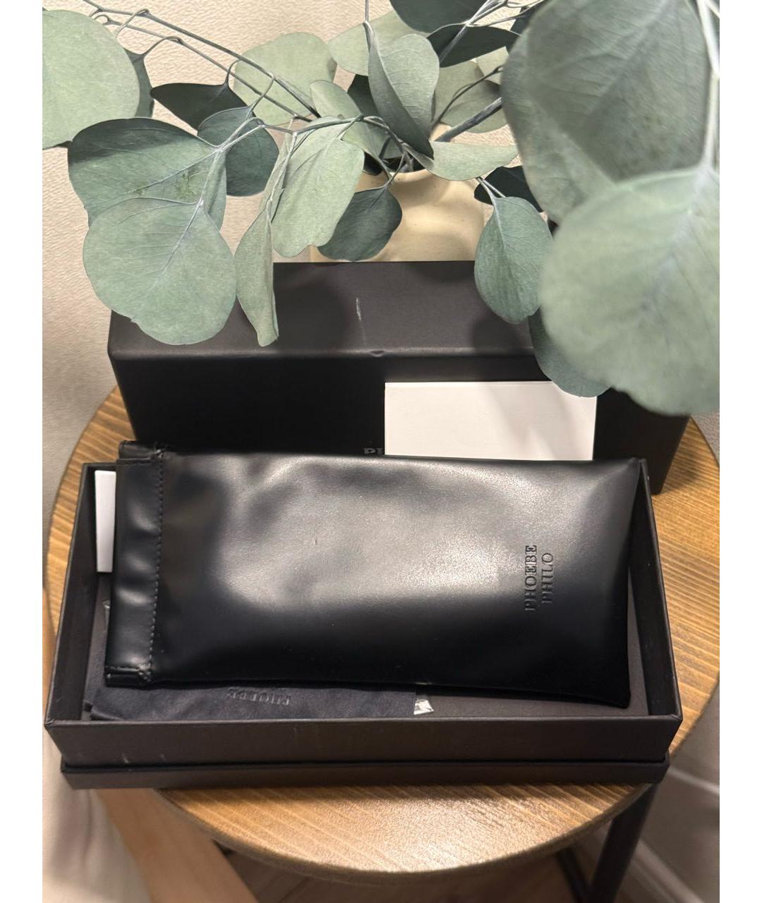 PHOEBE PHILO Черные пластиковые солнцезащитные очки, фото 3