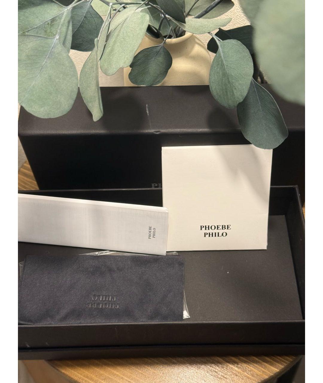 PHOEBE PHILO Черные пластиковые солнцезащитные очки, фото 7