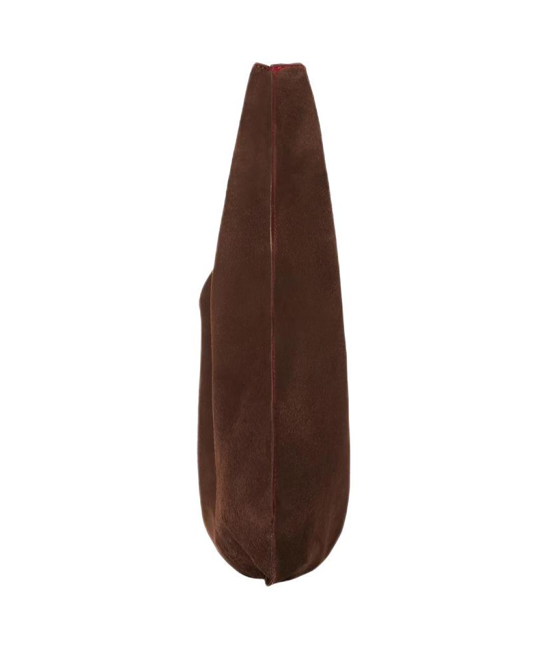 THE ROW Коричневая замшевая сумка через плечо, фото 3