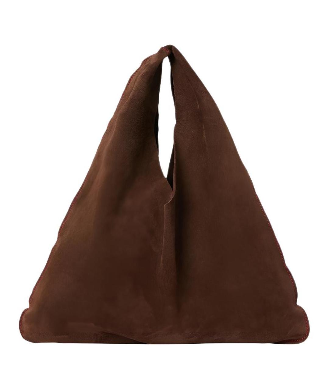 THE ROW Коричневая замшевая сумка через плечо, фото 1