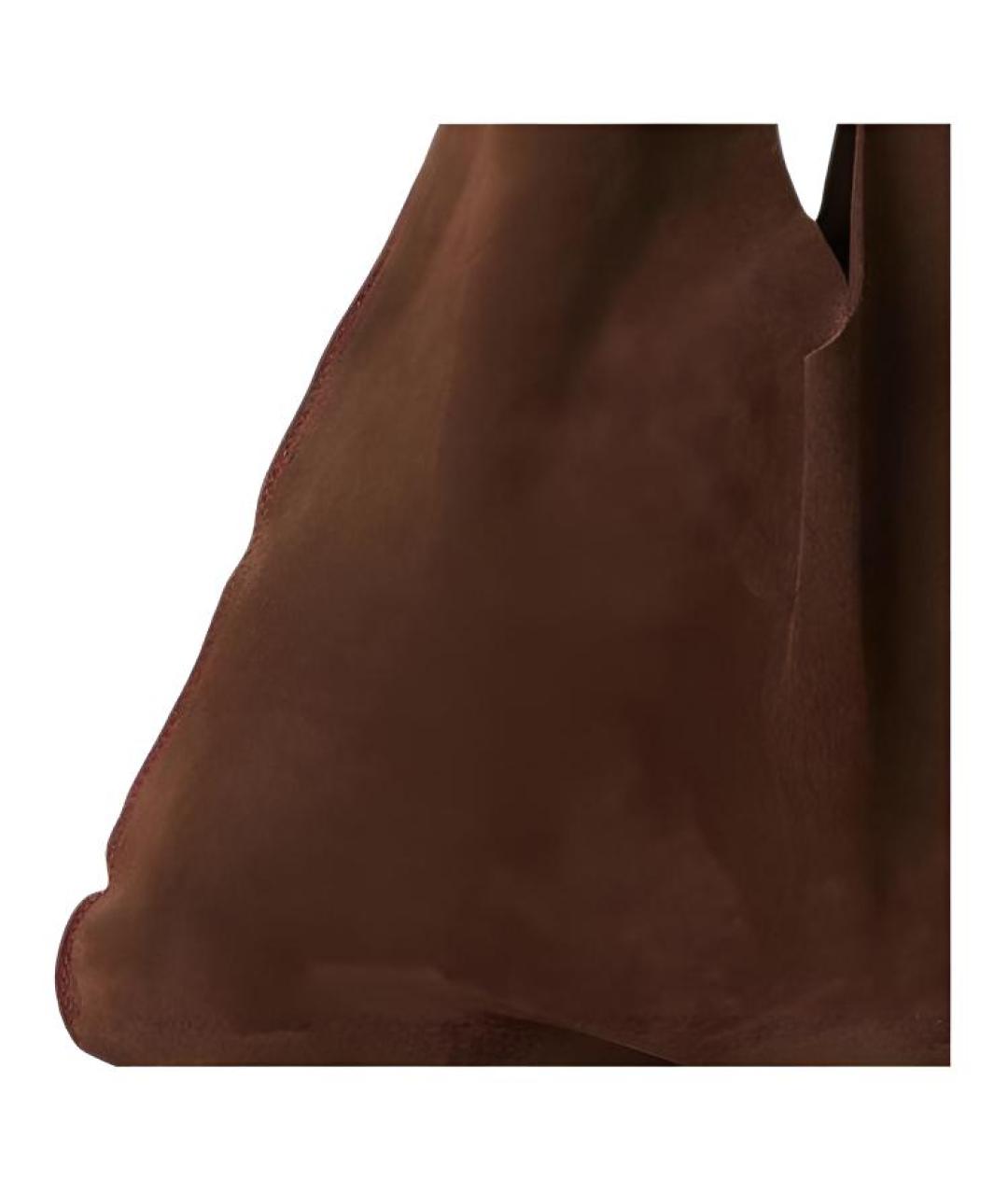 THE ROW Коричневая замшевая сумка через плечо, фото 4