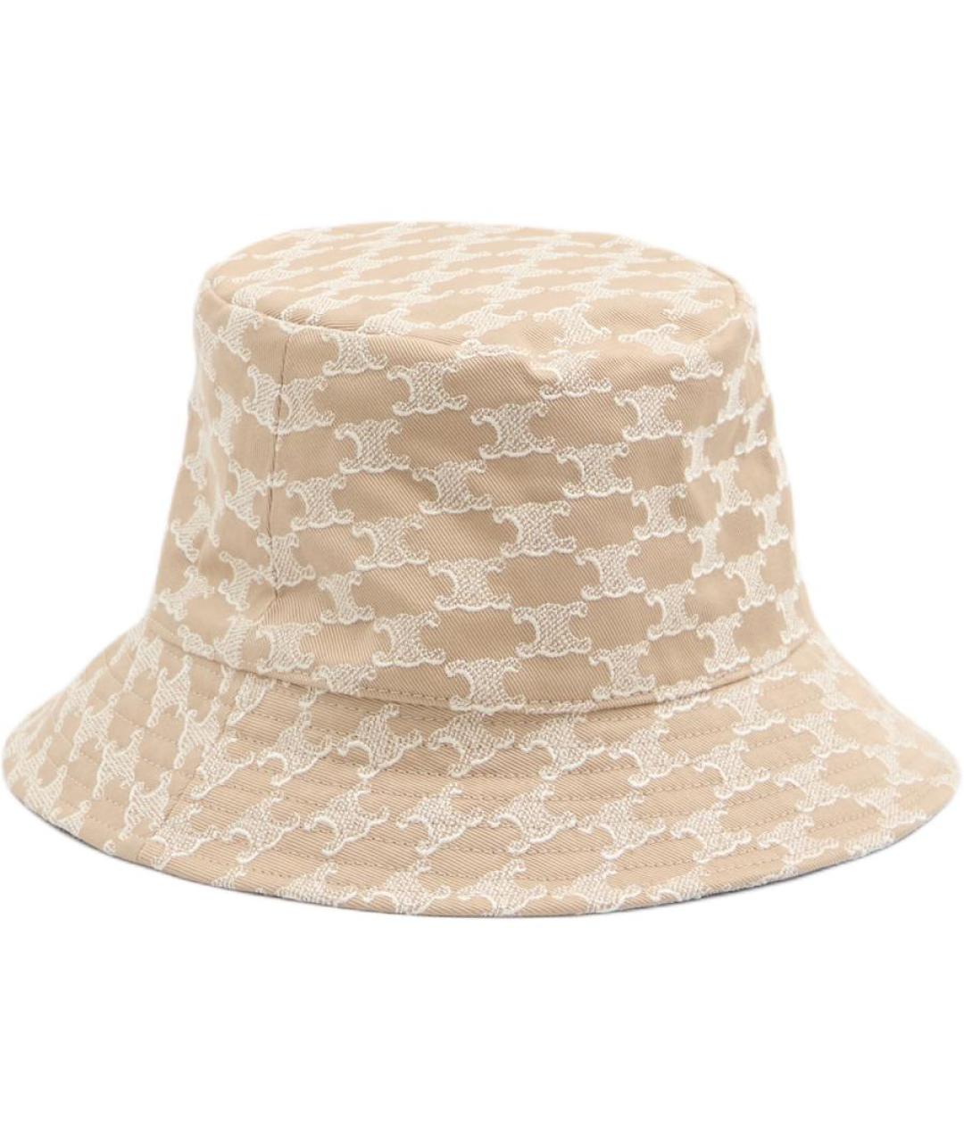 CELINE Бежевая хлопковая панама, фото 2