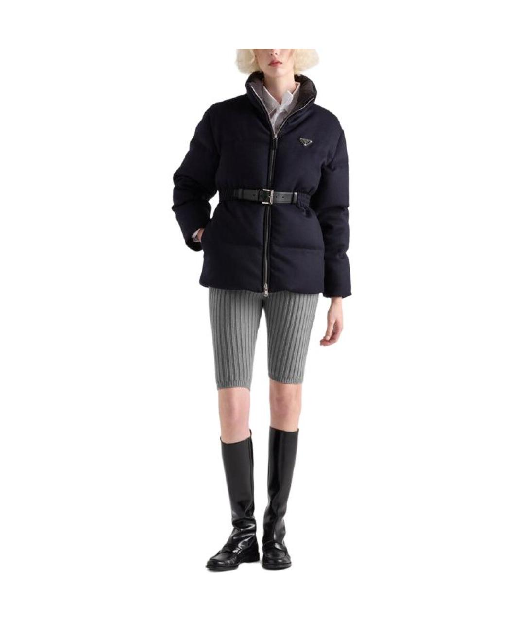 PRADA Темно-синий пуховик, фото 2