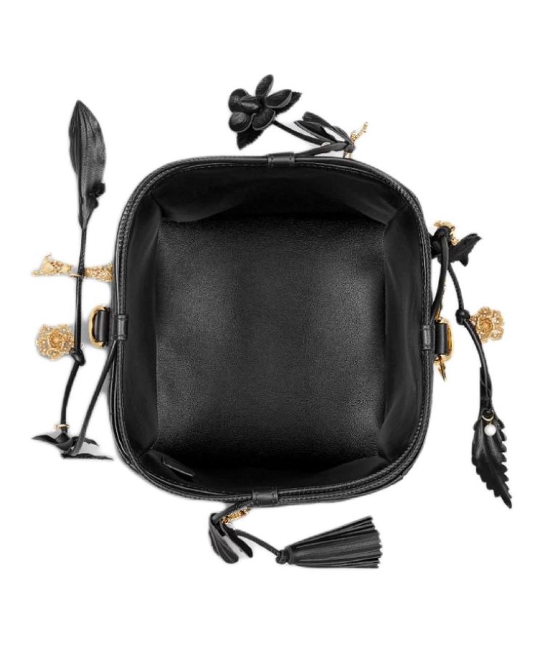 CHRISTIAN DIOR Черная кожаная сумка через плечо, фото 5