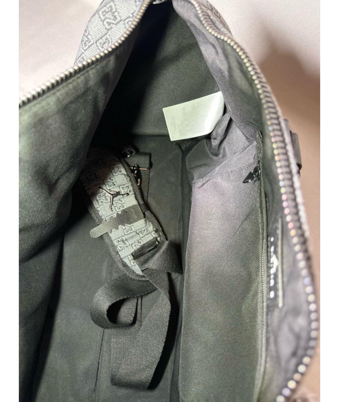 JORDAN Антрацитовая тканевая дорожная/спортивная сумка, фото 7