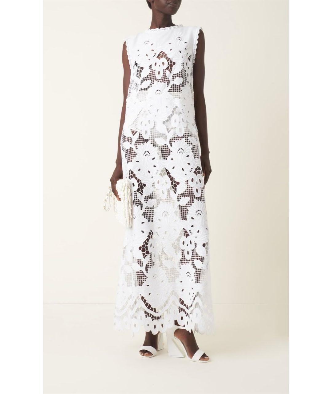 DOLCE&GABBANA Белое коктейльное платье, фото 3