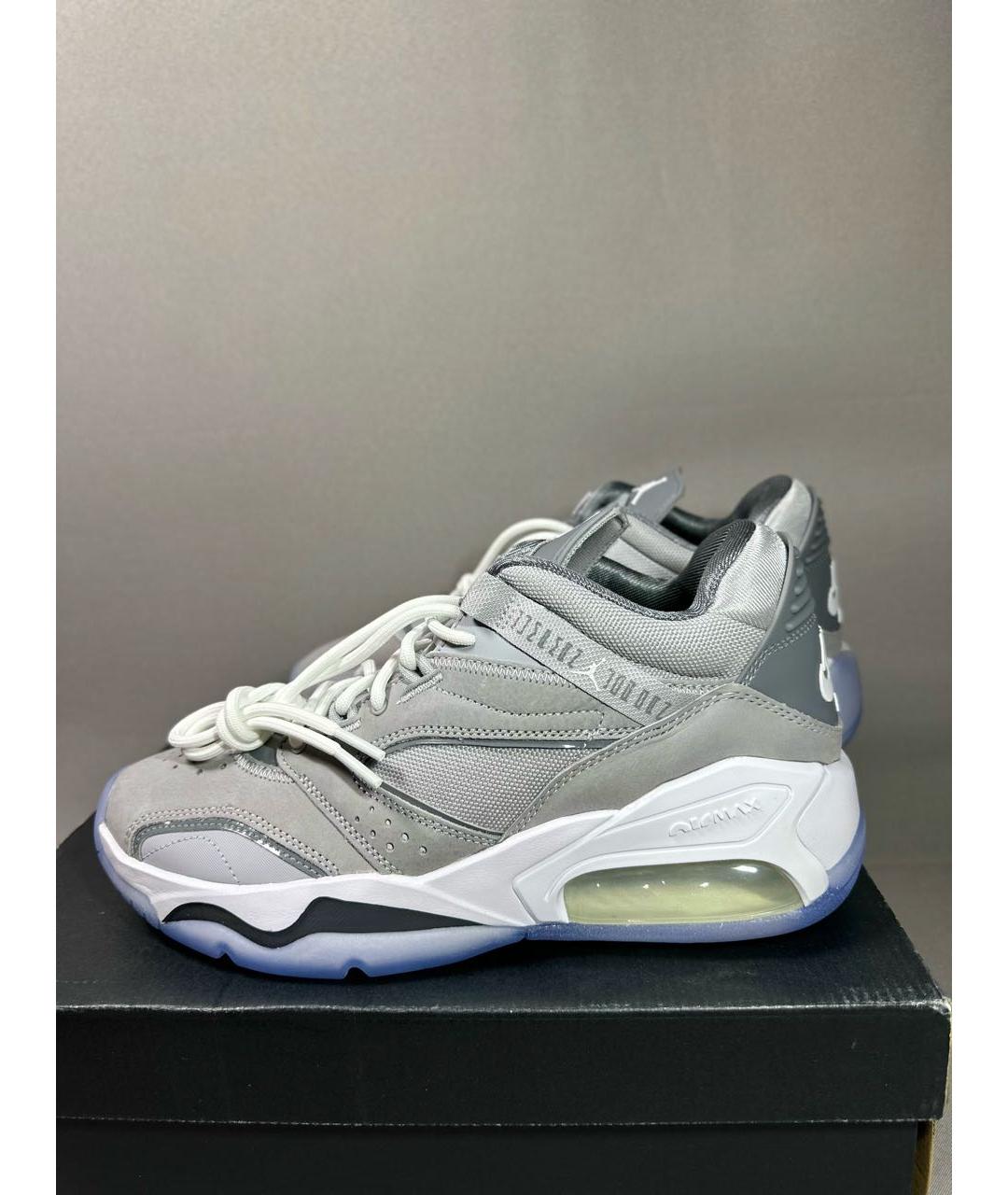 JORDAN Серые текстильные низкие кроссовки / кеды, фото 3