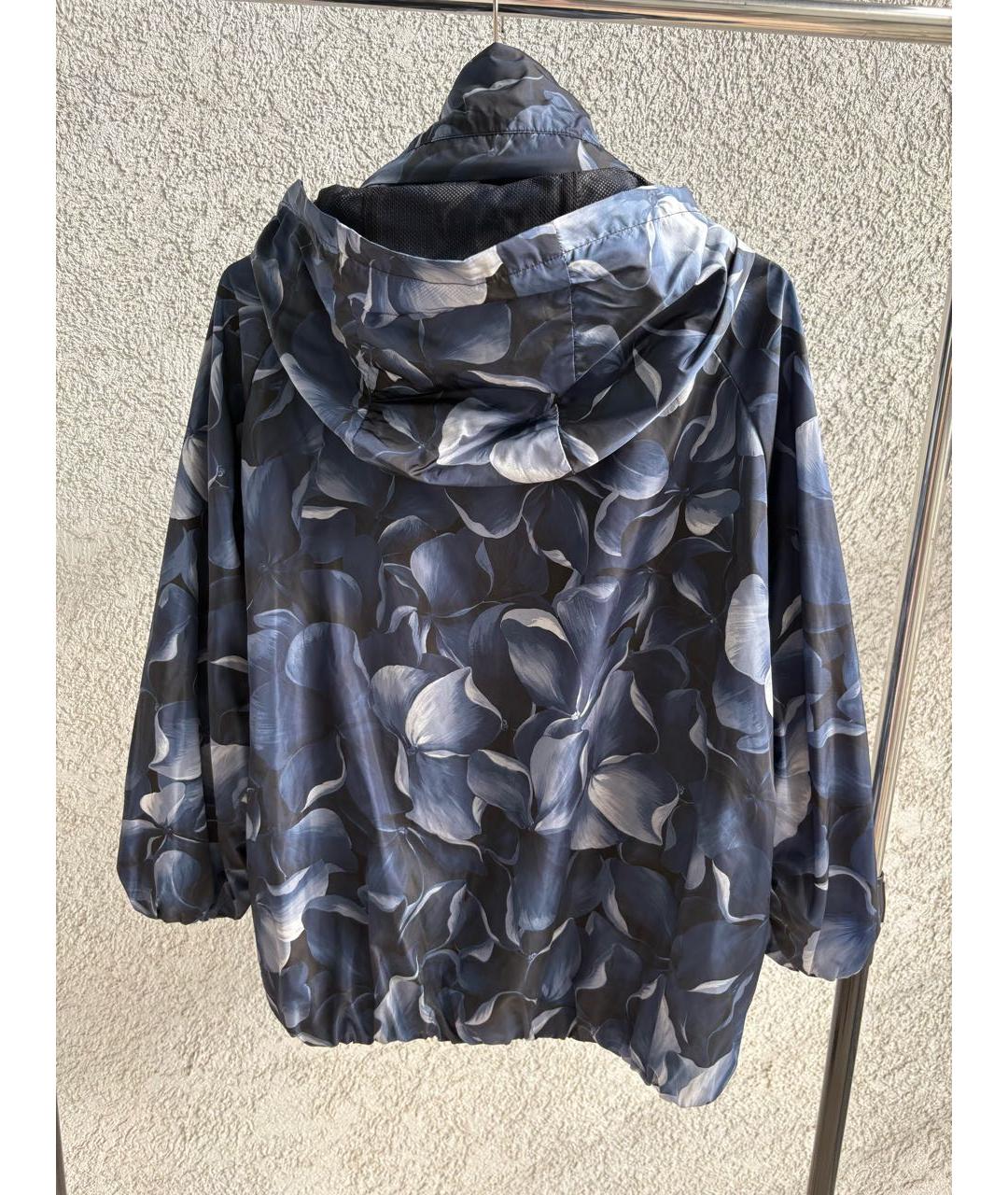 MONCLER Синяя синтетическая куртка, фото 6