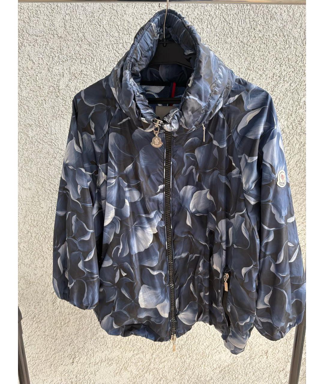 MONCLER Синяя синтетическая куртка, фото 7