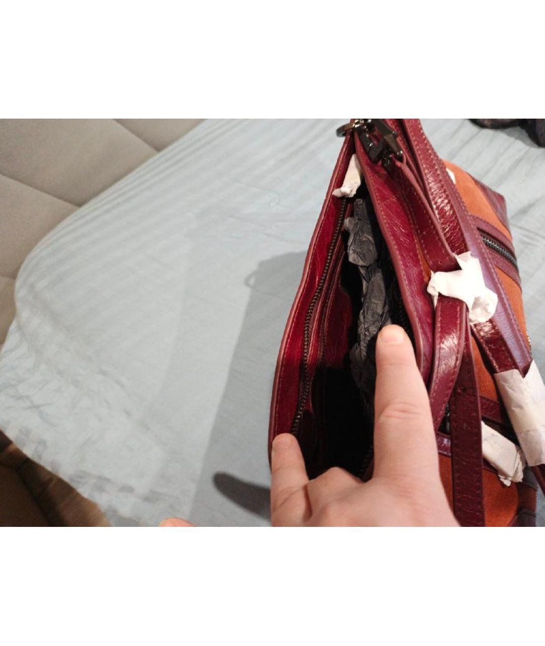 ZADIG & VOLTAIRE Оранжевая кожаная сумка через плечо, фото 5