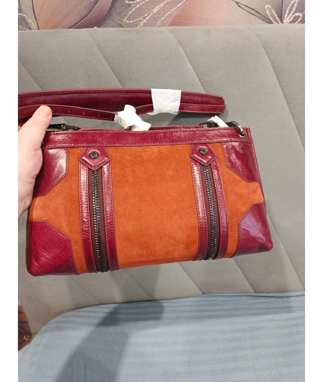 ZADIG & VOLTAIRE Оранжевая кожаная сумка через плечо, фото 2