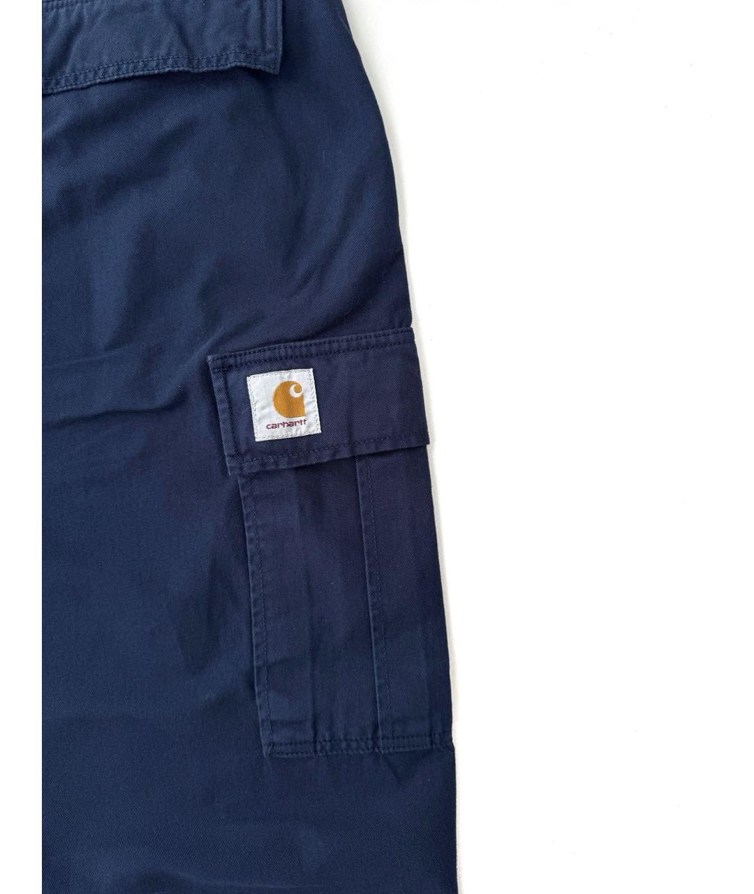 CARHARTT WIP Темно-синие хлопковые повседневные брюки, фото 4