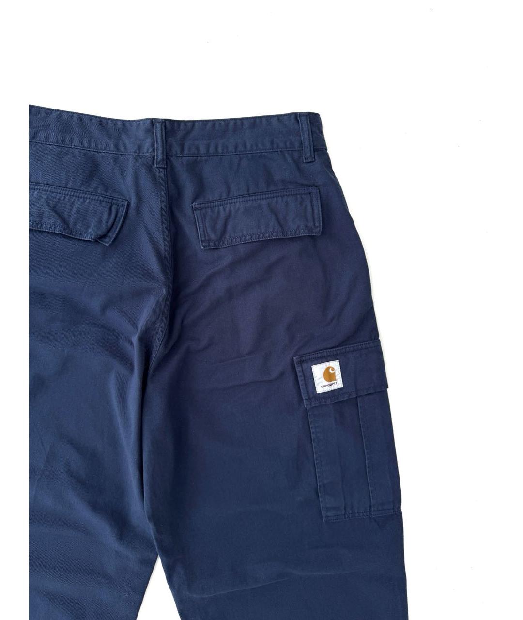 CARHARTT WIP Темно-синие хлопковые повседневные брюки, фото 3