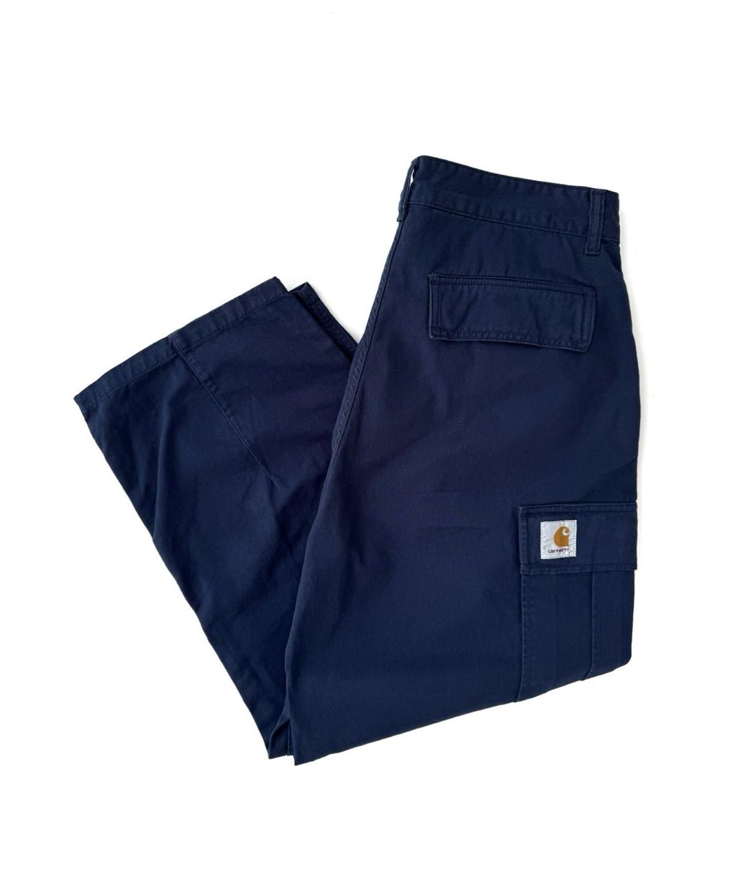 CARHARTT WIP Темно-синие хлопковые повседневные брюки, фото 5