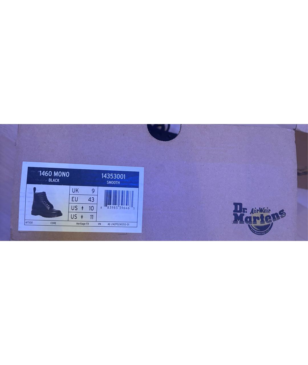 DR. MARTENS Черные кожаные высокие ботинки, фото 6