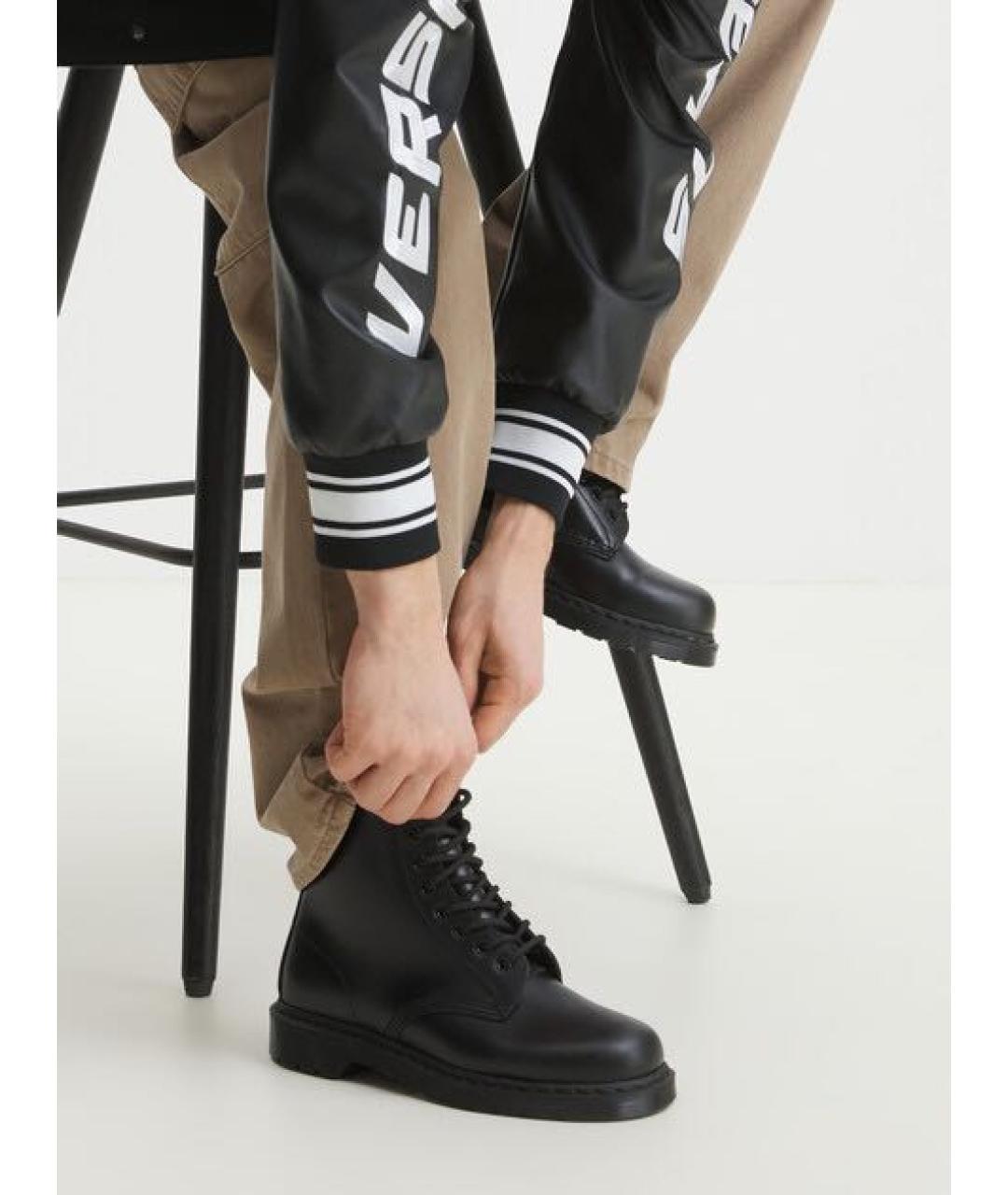 DR. MARTENS Черные кожаные высокие ботинки, фото 5