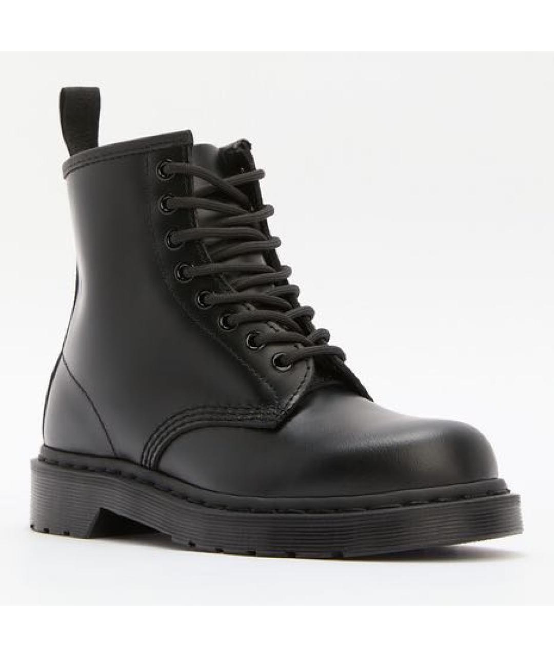 DR. MARTENS Черные кожаные высокие ботинки, фото 7