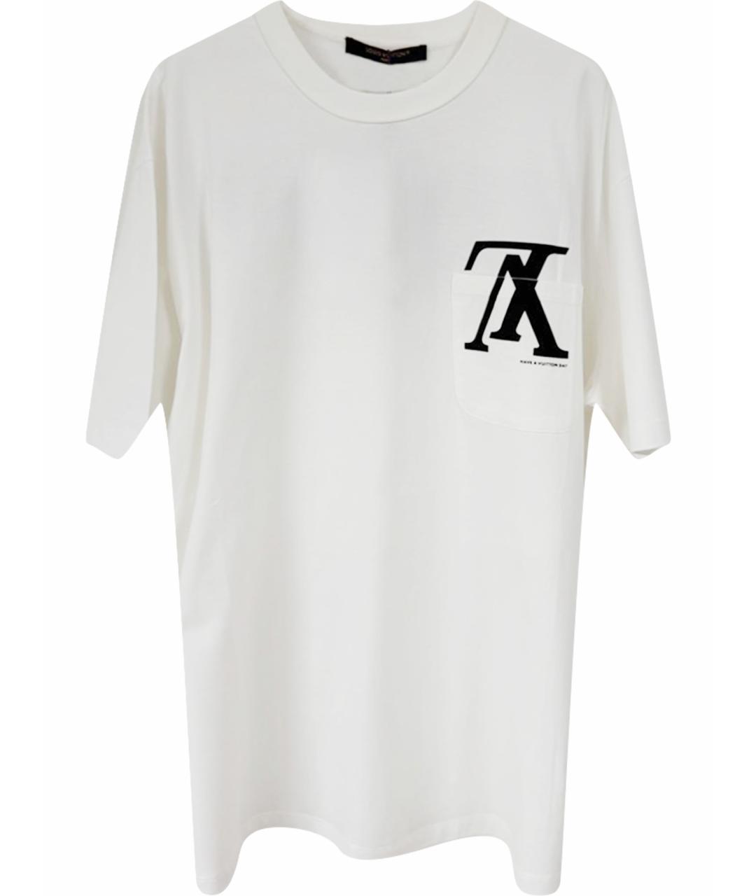 LOUIS VUITTON Белая хлопковая футболка, фото 1