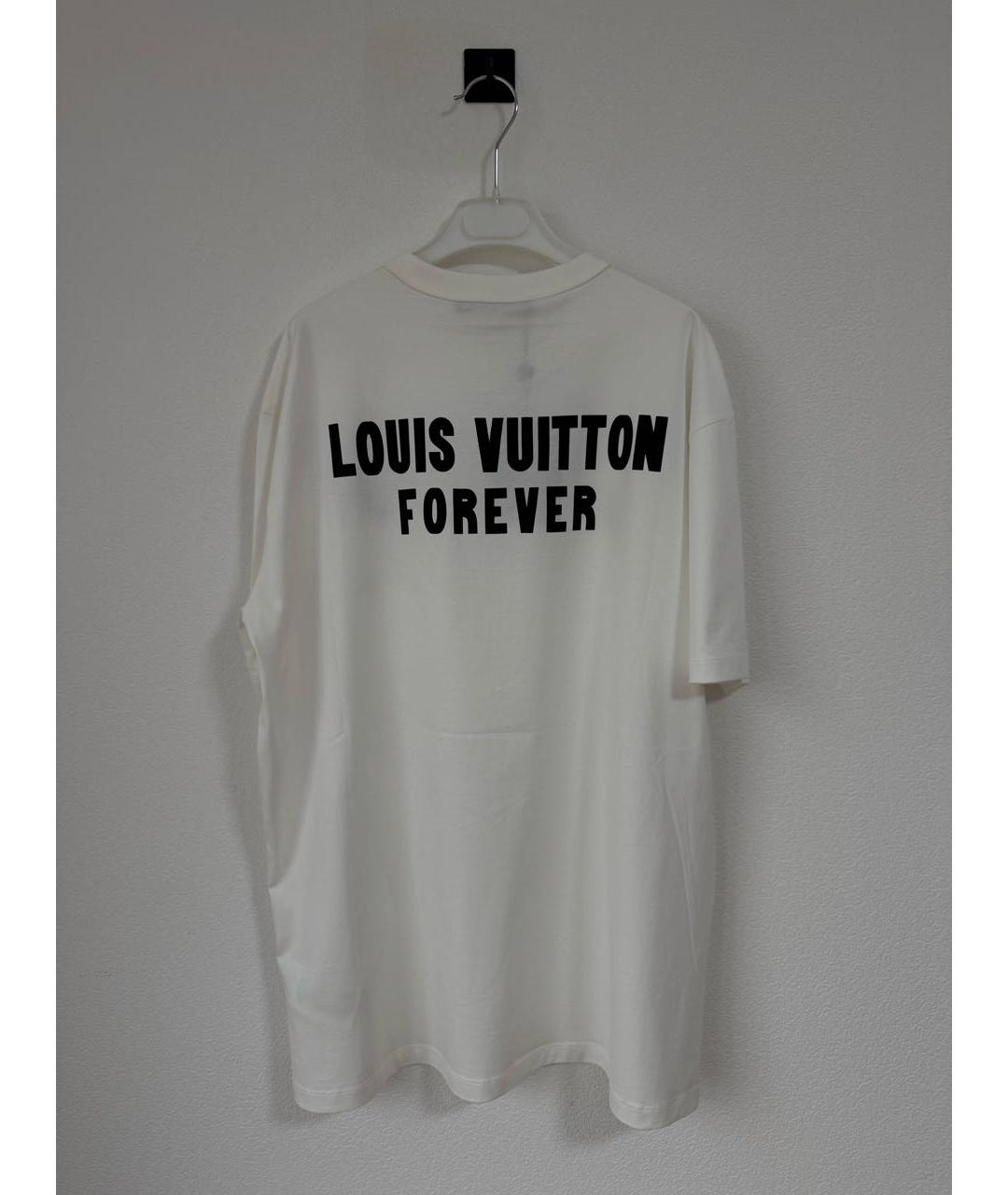 LOUIS VUITTON Белая хлопковая футболка, фото 2