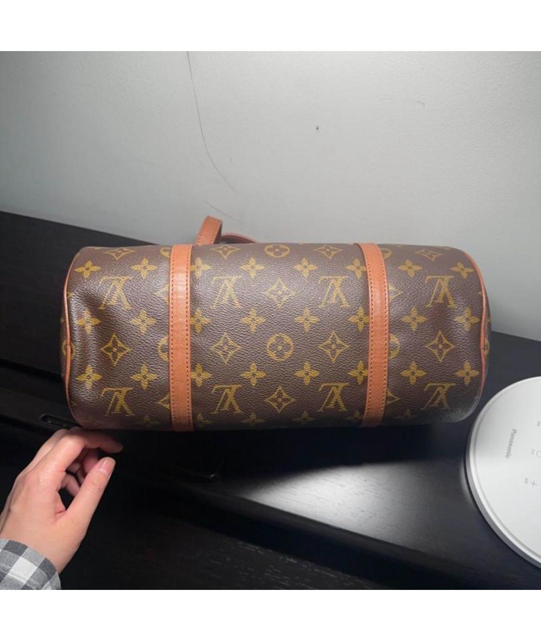 LOUIS VUITTON Коричневая сумка с короткими ручками, фото 3