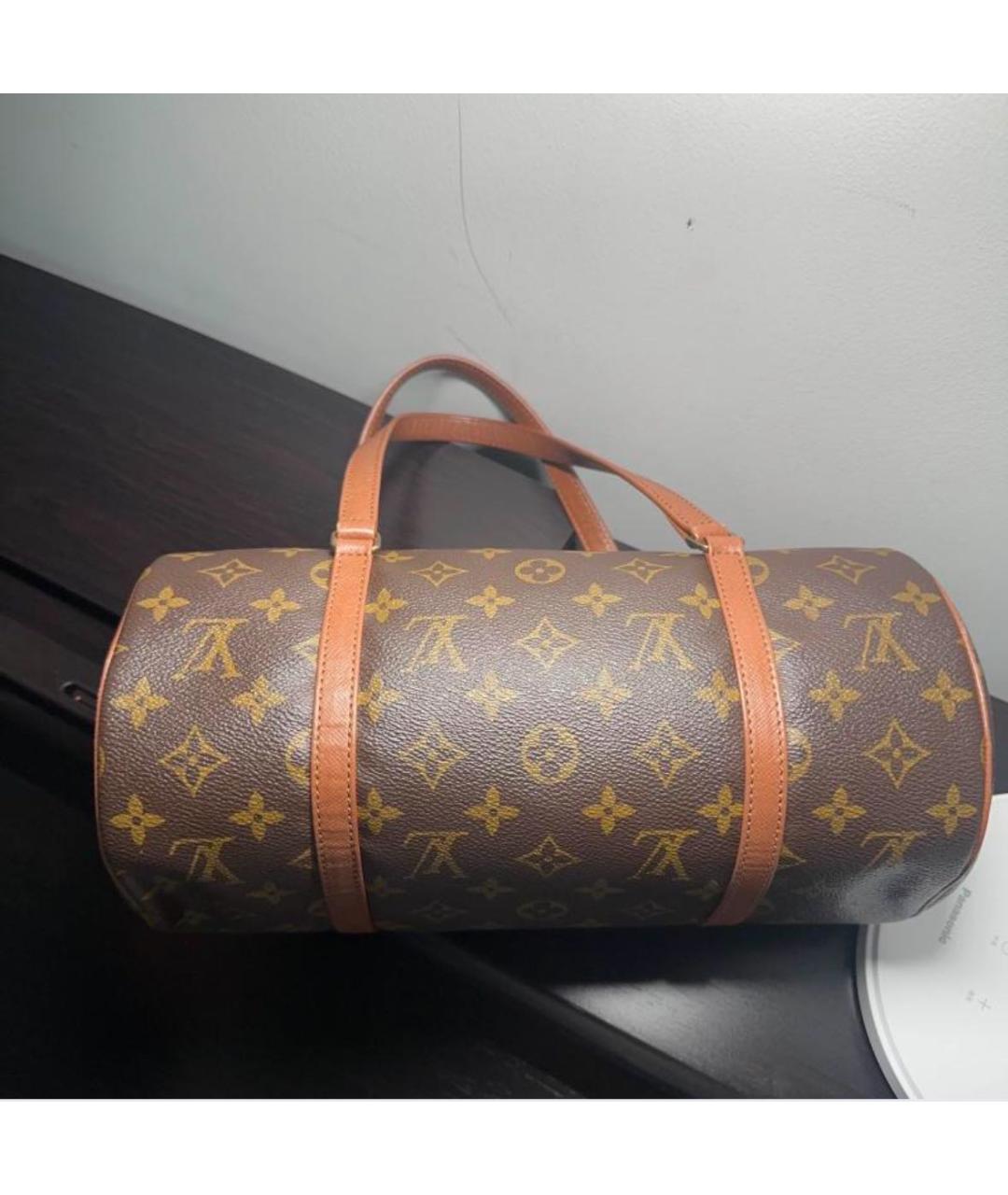LOUIS VUITTON Коричневая сумка с короткими ручками, фото 2