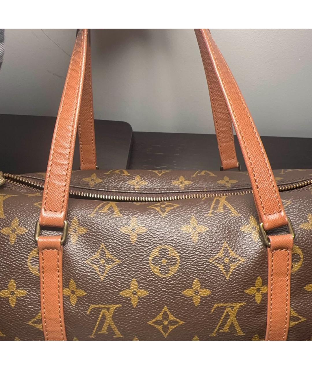 LOUIS VUITTON Коричневая сумка с короткими ручками, фото 6