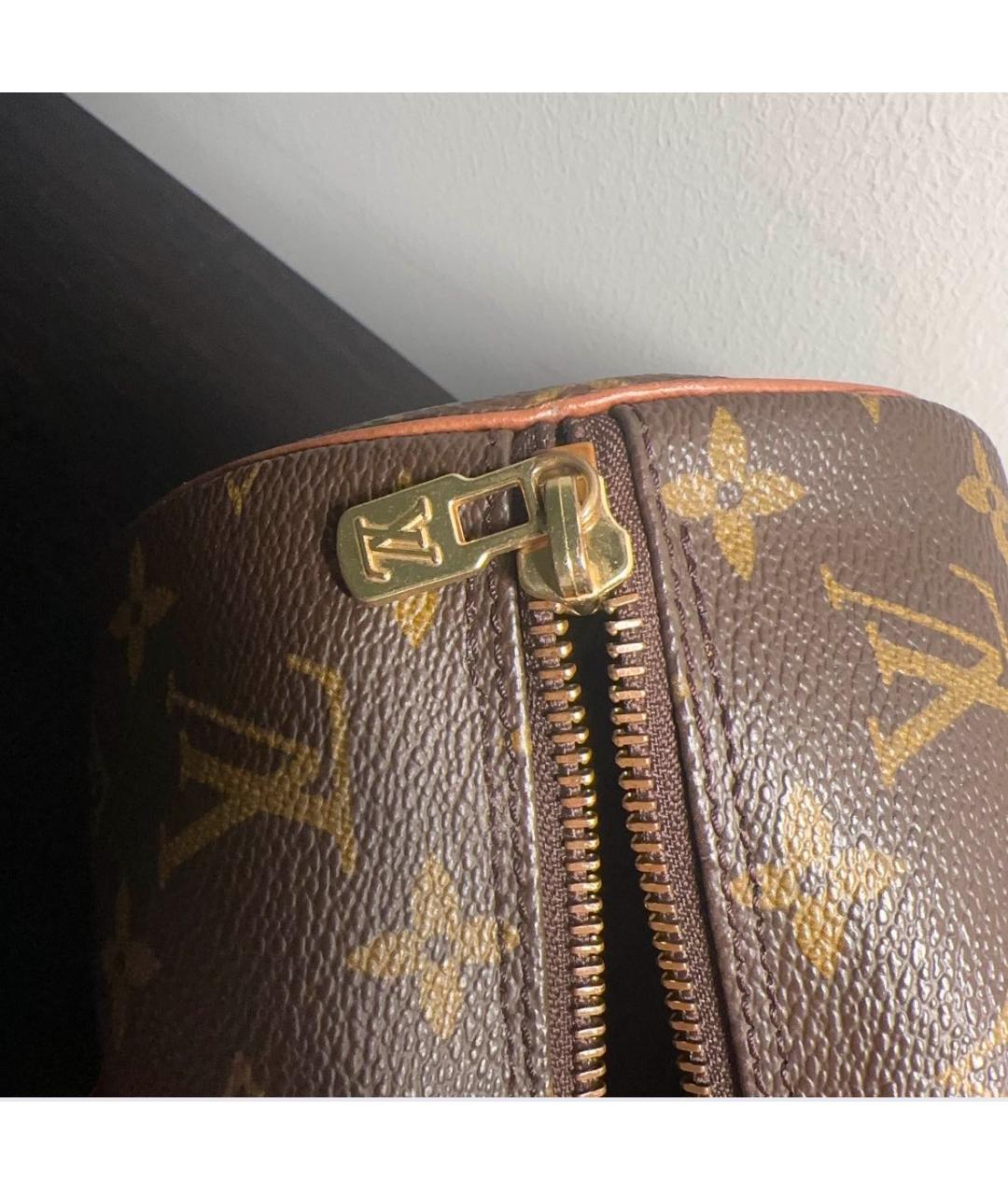 LOUIS VUITTON Коричневая сумка с короткими ручками, фото 5