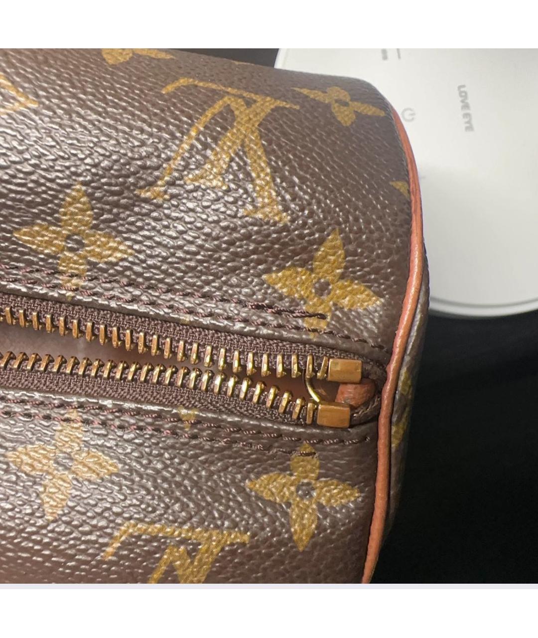 LOUIS VUITTON Коричневая сумка с короткими ручками, фото 8