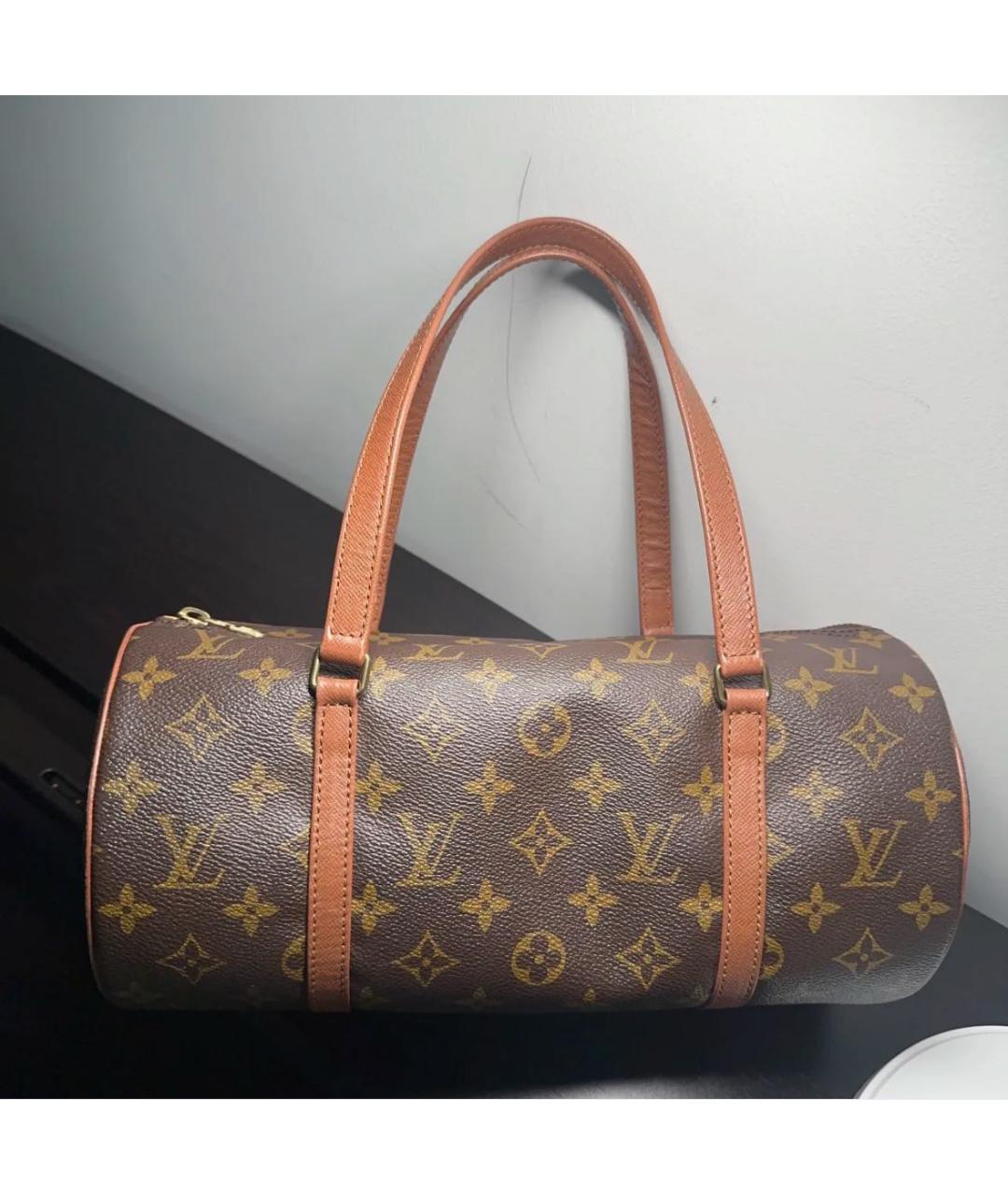 LOUIS VUITTON Коричневая сумка с короткими ручками, фото 9