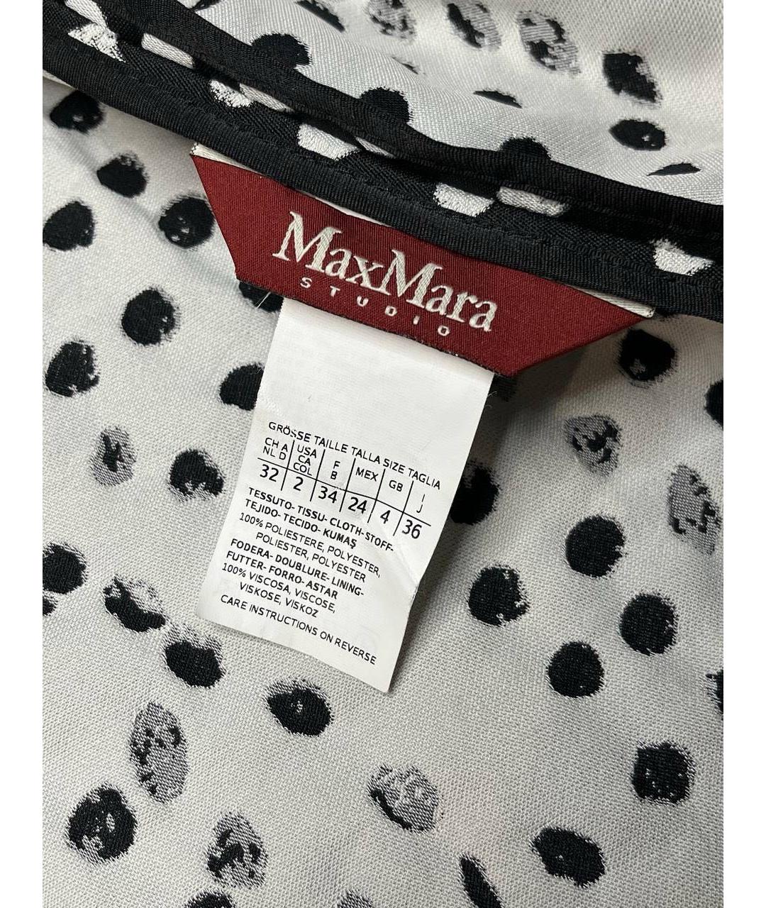 MAX MARA STUDIO Черный вискозный жакет/пиджак, фото 4