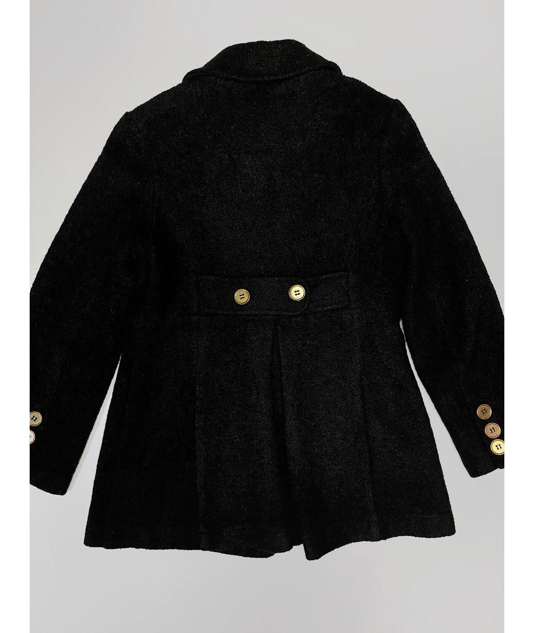 JUICY COUTURE Черное шерстяное пальто, фото 2