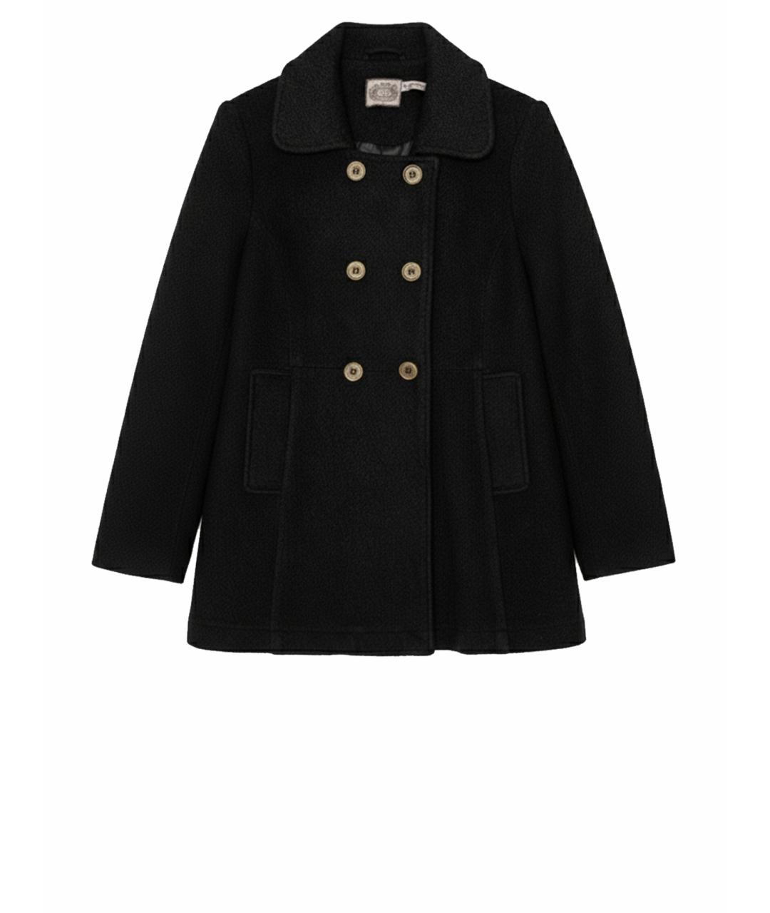 JUICY COUTURE Черное шерстяное пальто, фото 1