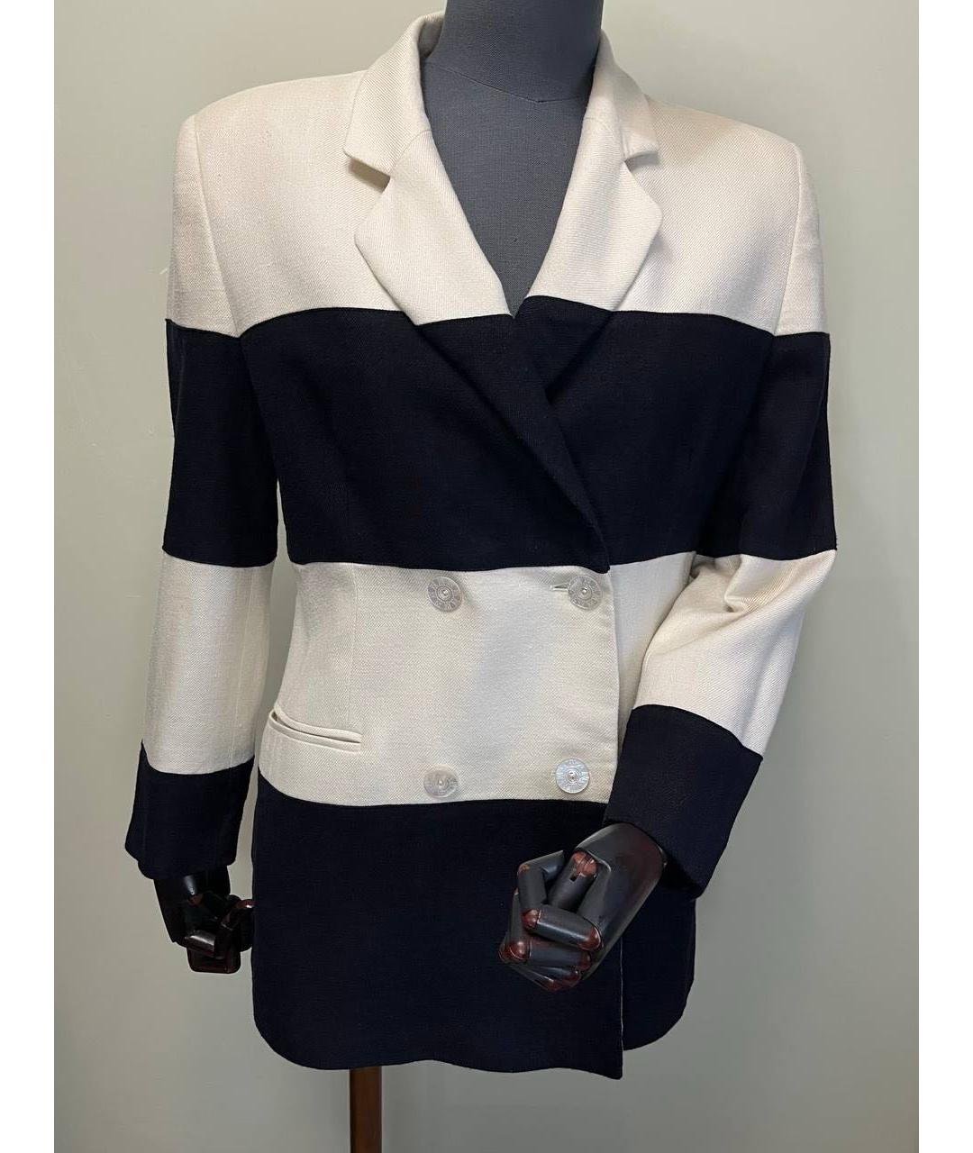 ESCADA Белый шерстяной жакет/пиджак, фото 2