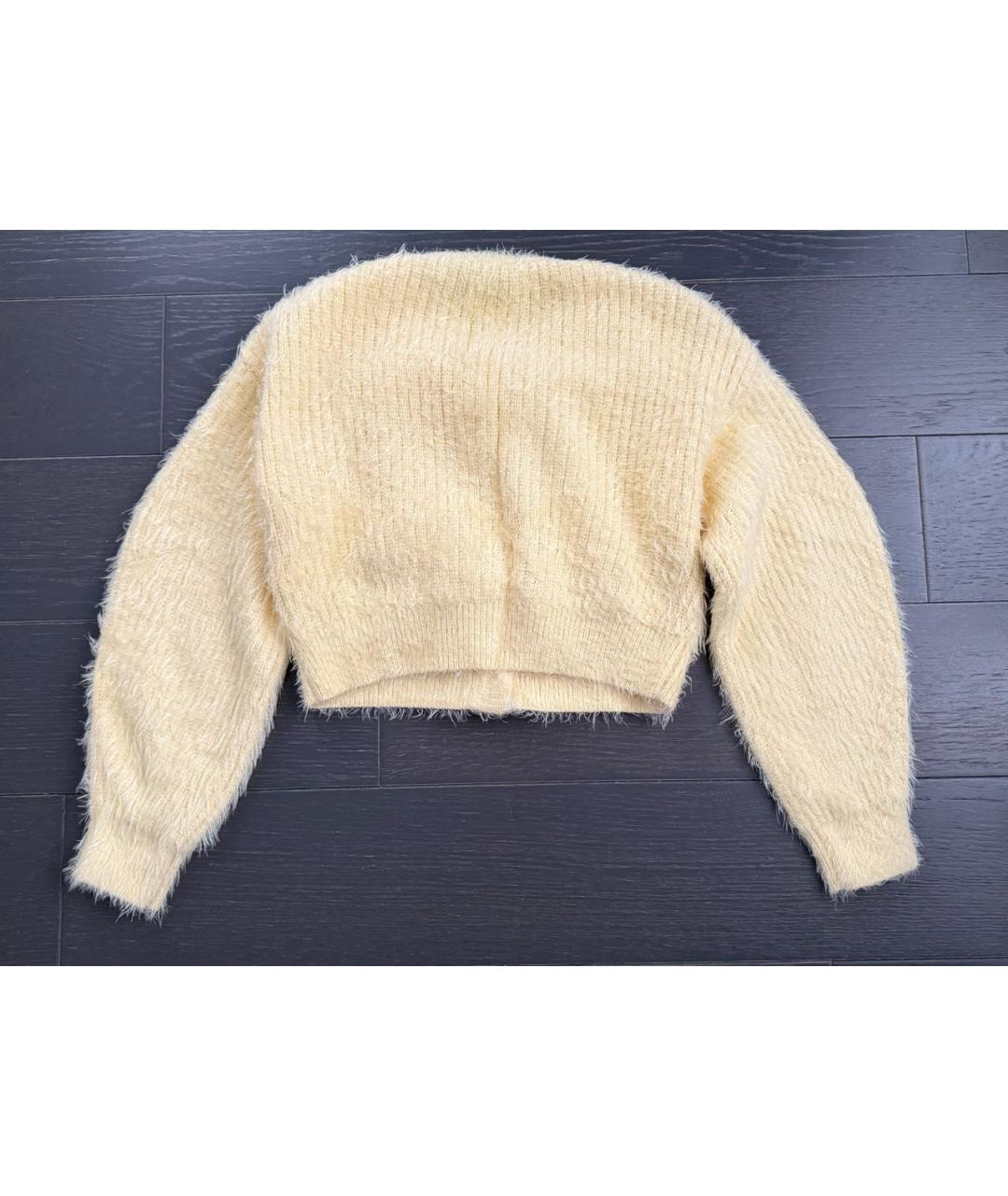 SELF-PORTRAIT Желтый хлопковый джемпер / свитер, фото 2