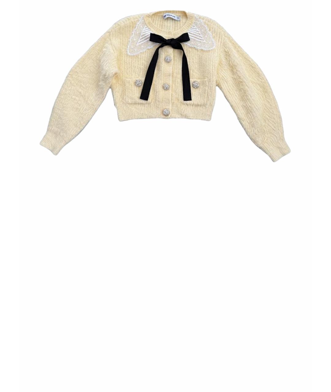 SELF-PORTRAIT Желтый хлопковый джемпер / свитер, фото 1