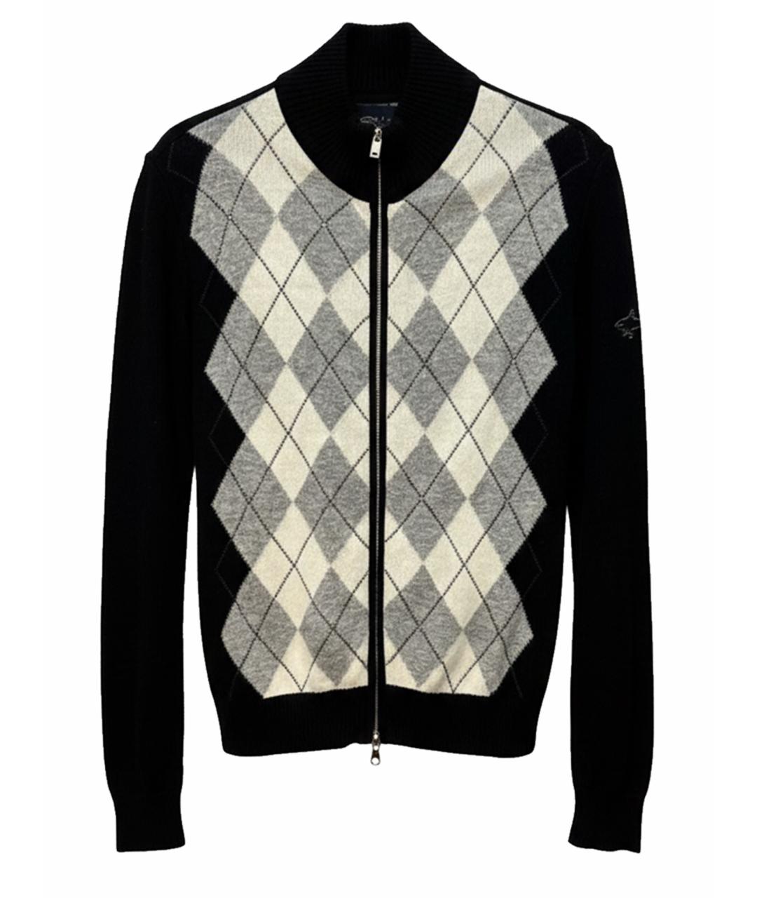 PAUL & SHARK Черный шерстяной кардиган, фото 1