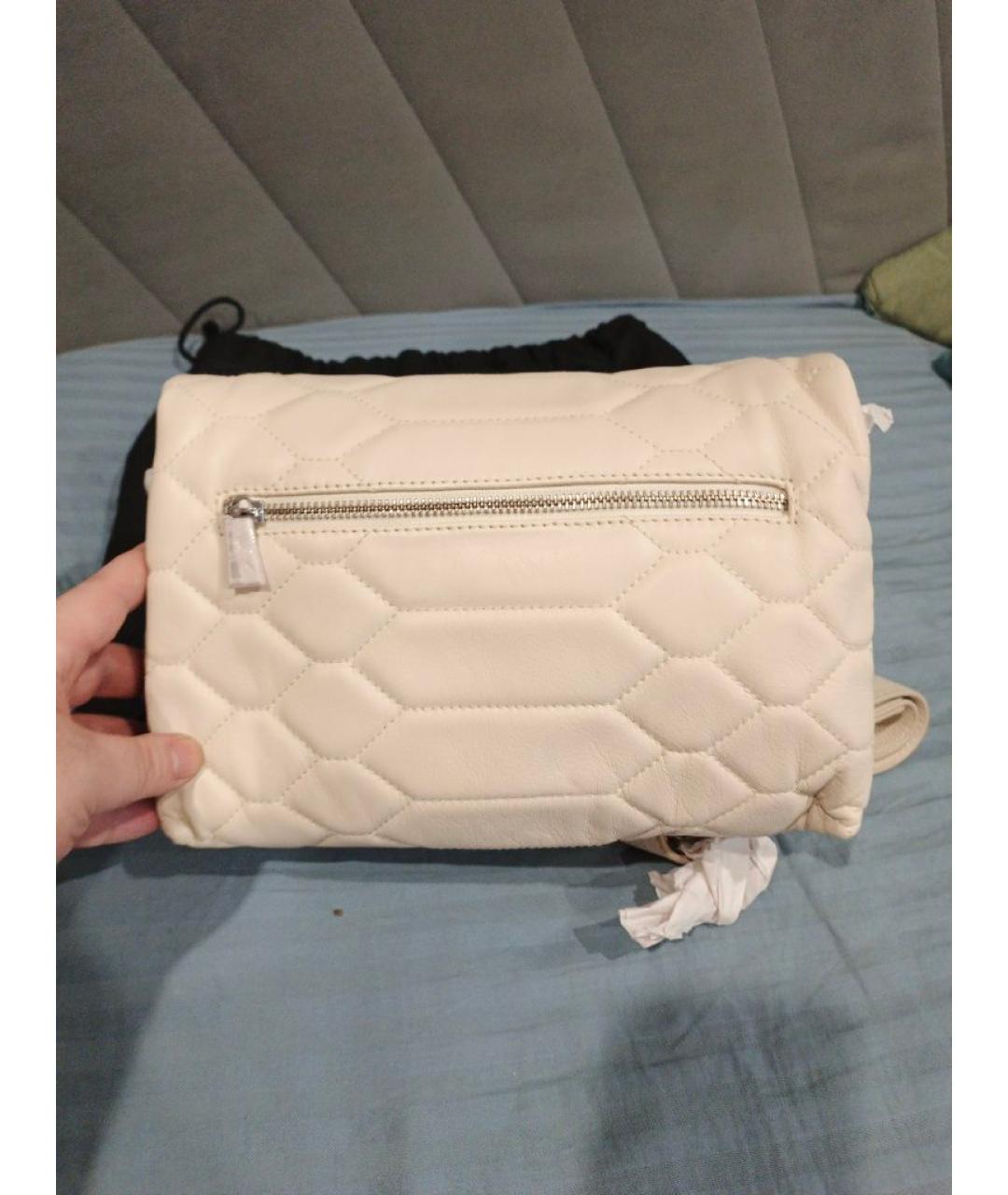 ZADIG & VOLTAIRE Белая кожаная сумка через плечо, фото 3