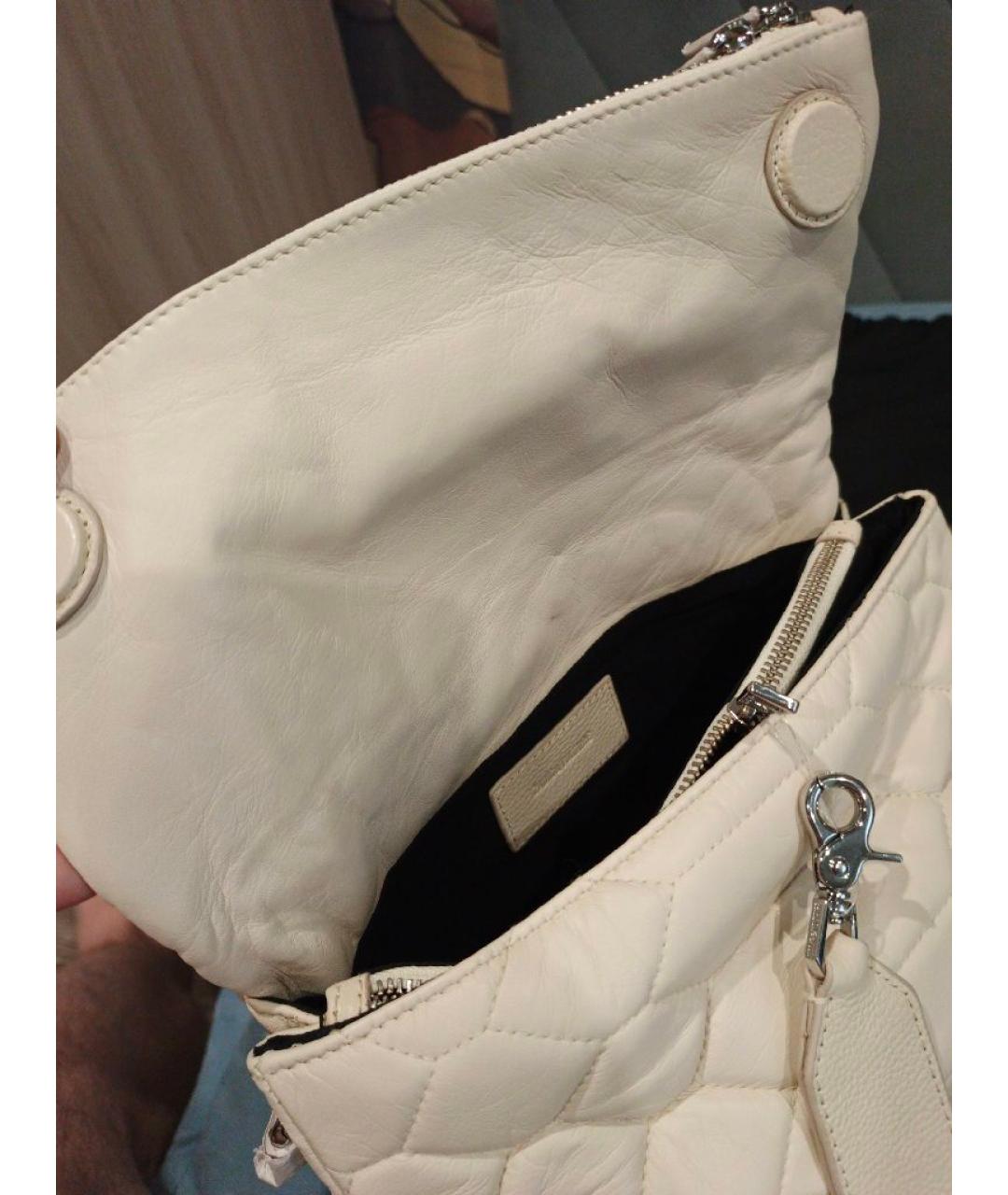 ZADIG & VOLTAIRE Белая кожаная сумка через плечо, фото 4