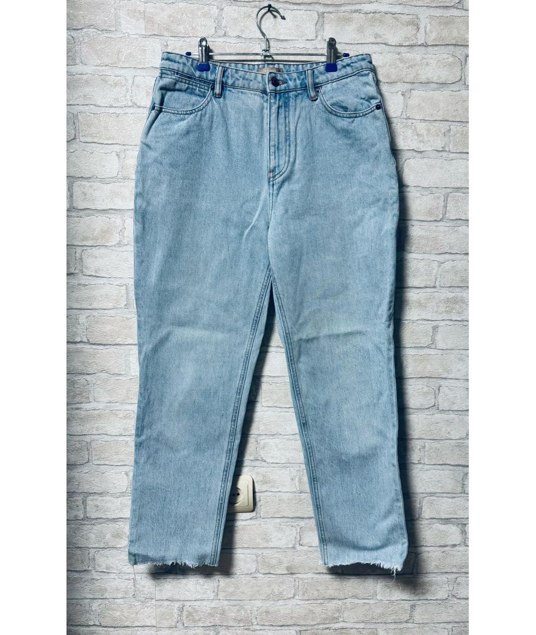 12 STOREEZ Голубые хлопковые джинсы слим, фото 6