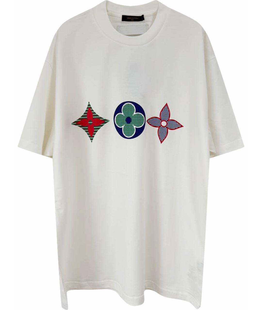 LOUIS VUITTON Белая хлопковая футболка, фото 1