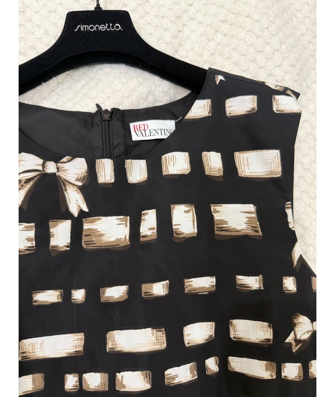RED VALENTINO Мульти полиэстеровое коктейльное платье, фото 3
