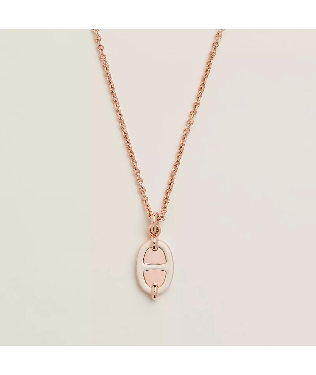 HERMES Бежевая металлическая подвеска, фото 2