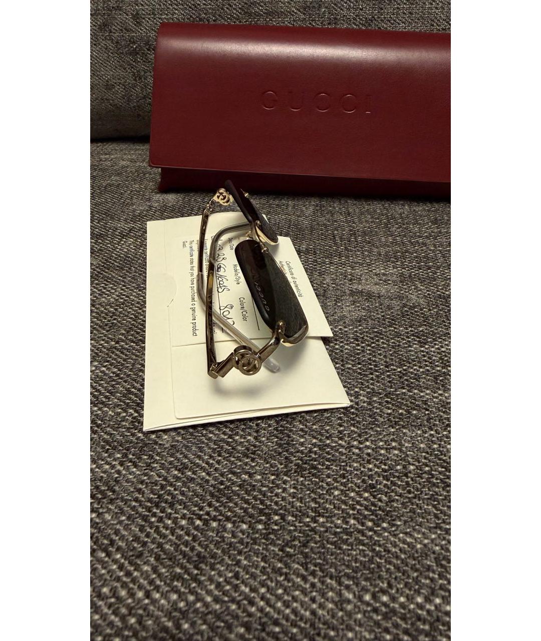 GUCCI Серые пластиковые солнцезащитные очки, фото 2