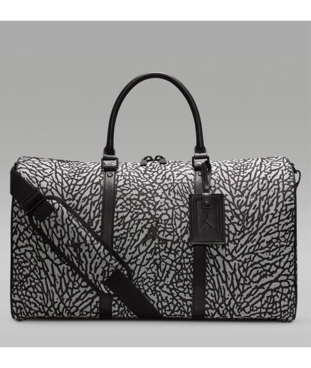 JORDAN Антрацитовая тканевая дорожная/спортивная сумка, фото 8