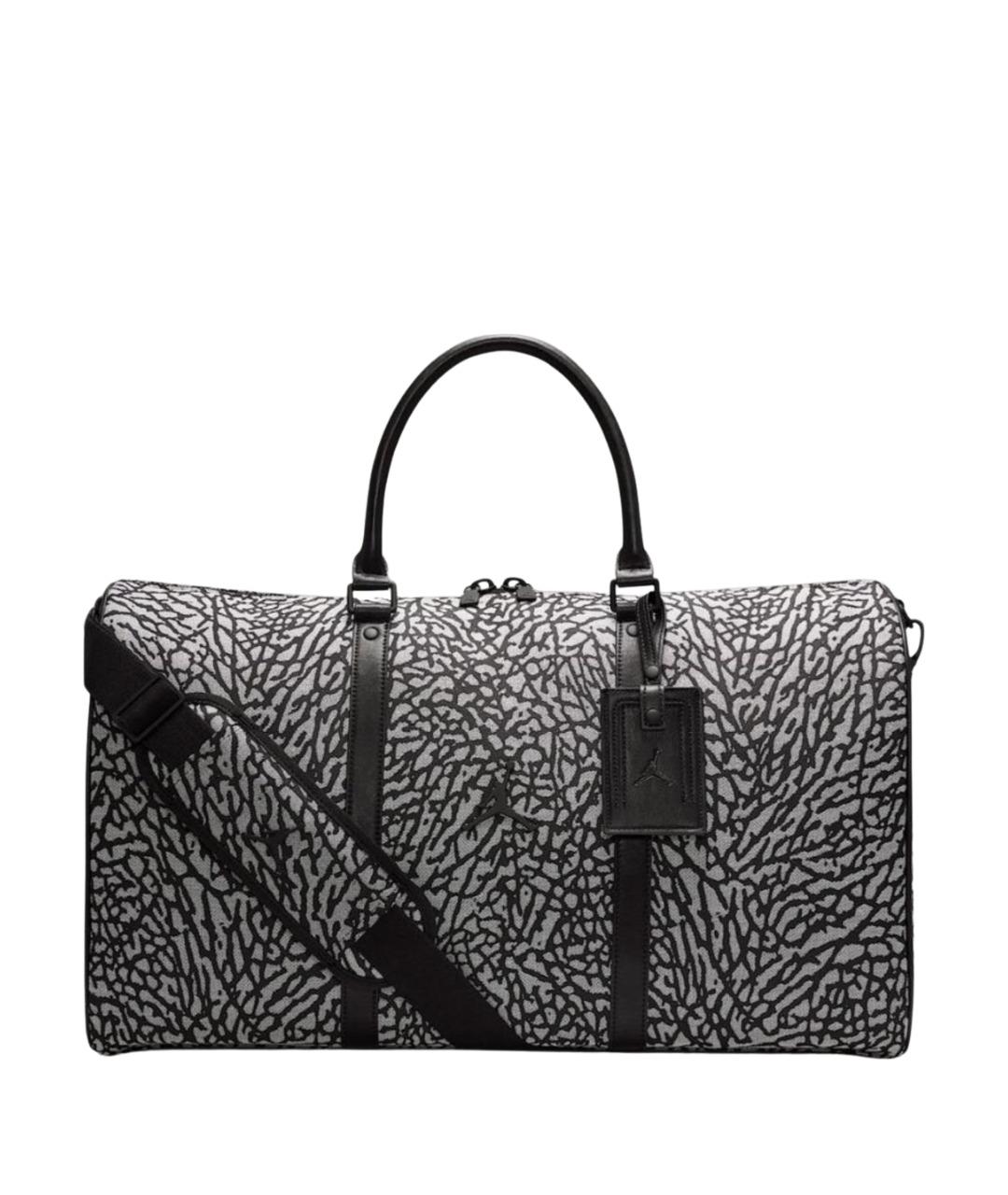 JORDAN Антрацитовая тканевая дорожная/спортивная сумка, фото 1