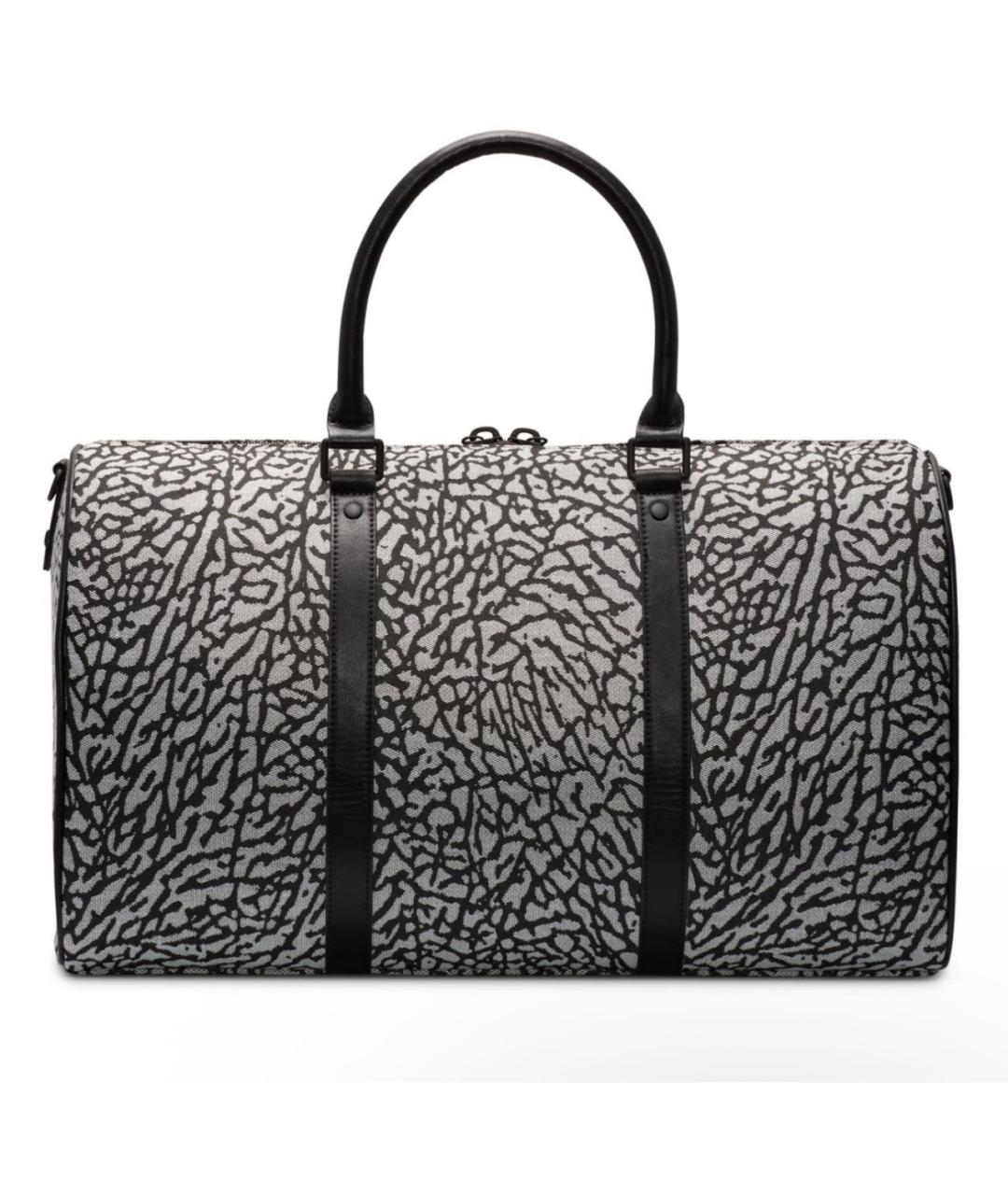 JORDAN Антрацитовая тканевая дорожная/спортивная сумка, фото 2