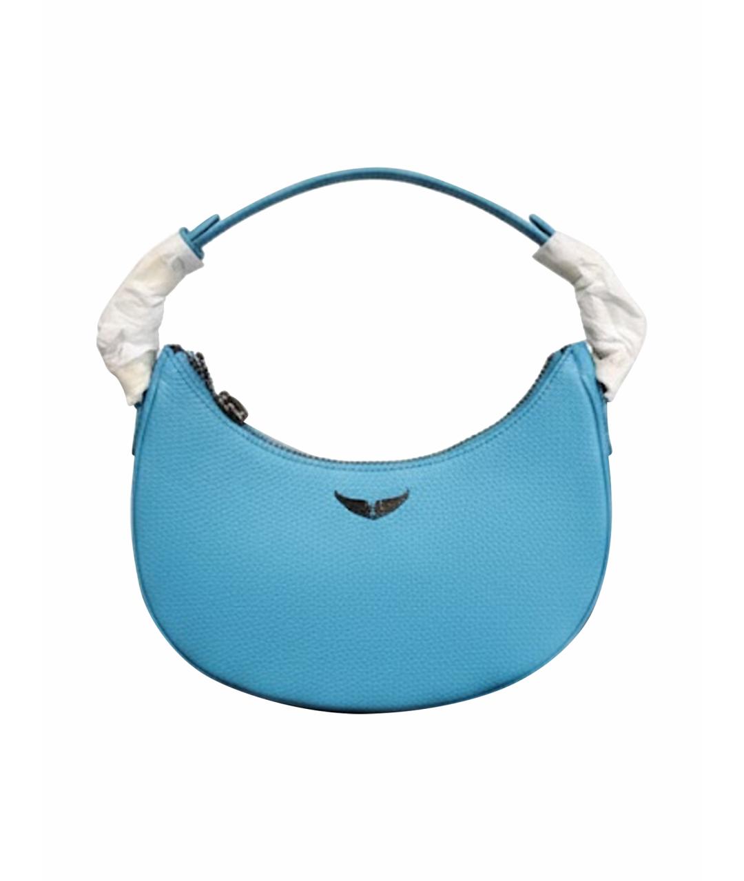 ZADIG & VOLTAIRE Бирюзовая кожаная сумка через плечо, фото 1