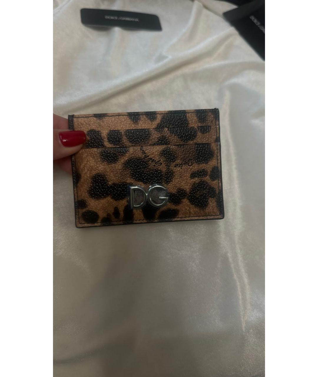 DOLCE&GABBANA Коричневый кожаный кардхолдер, фото 7