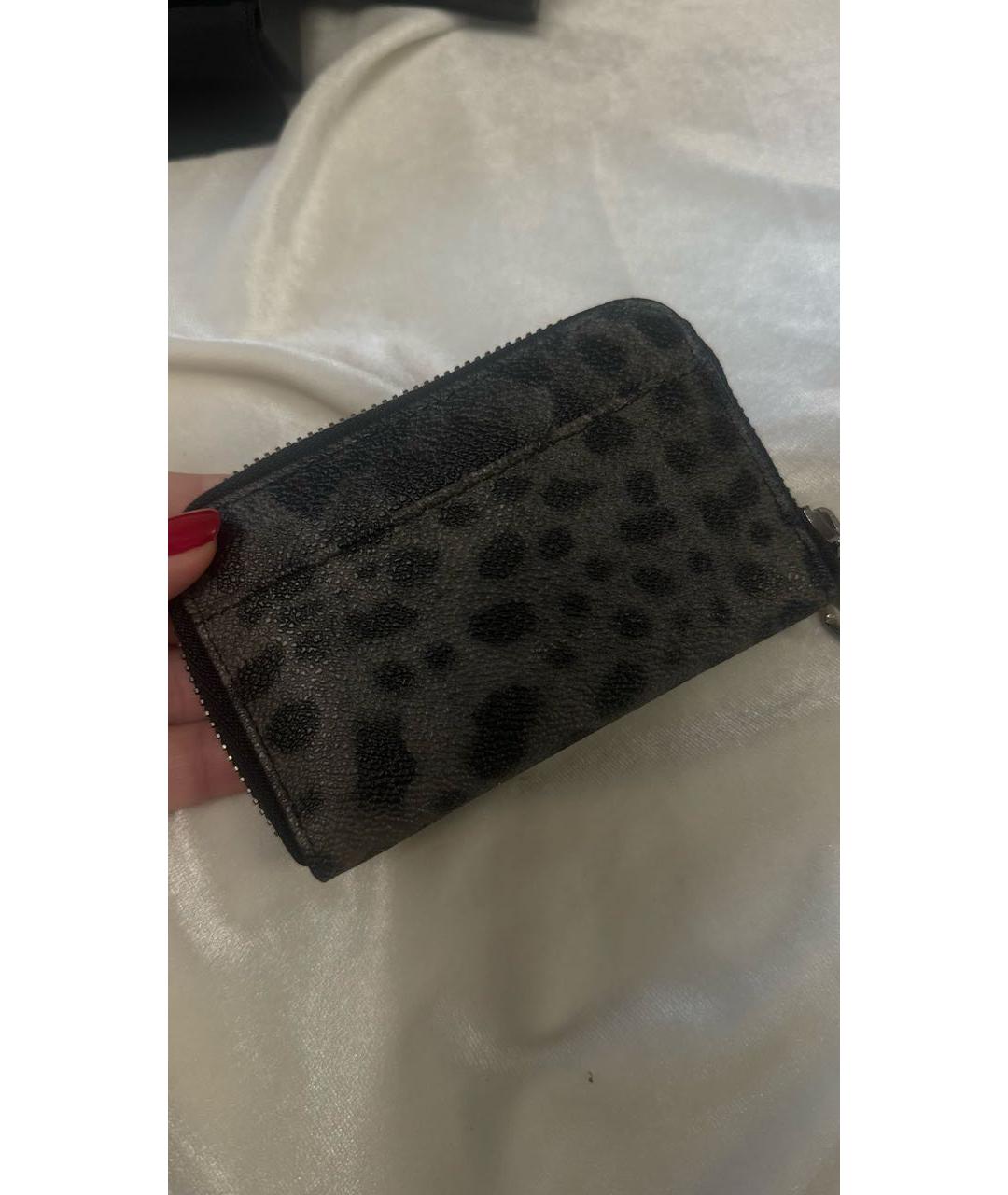 DOLCE&GABBANA Антрацитовый кожаный кошелек, фото 2