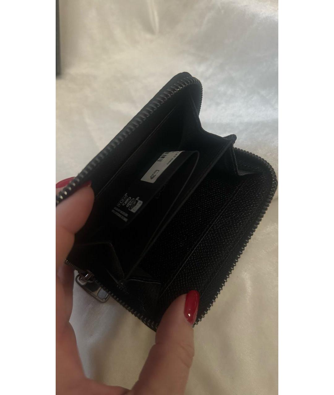 DOLCE&GABBANA Антрацитовый кожаный кошелек, фото 3